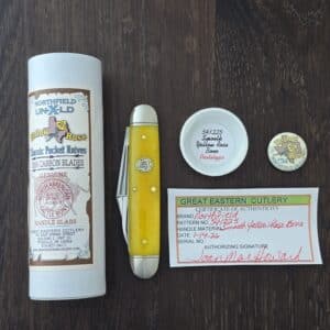 Great Eastern Cutlery #541225 Smooth Yellow Rose Bone PROTOTYPE knife for sale