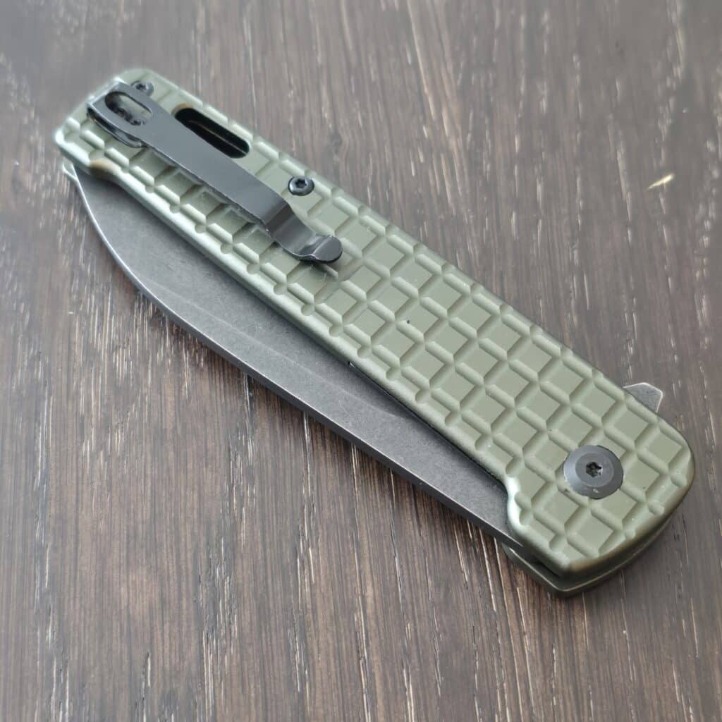 CobraTec Rhino in OD Green Aluminum and D2 CTGRNRHINO knife for sale