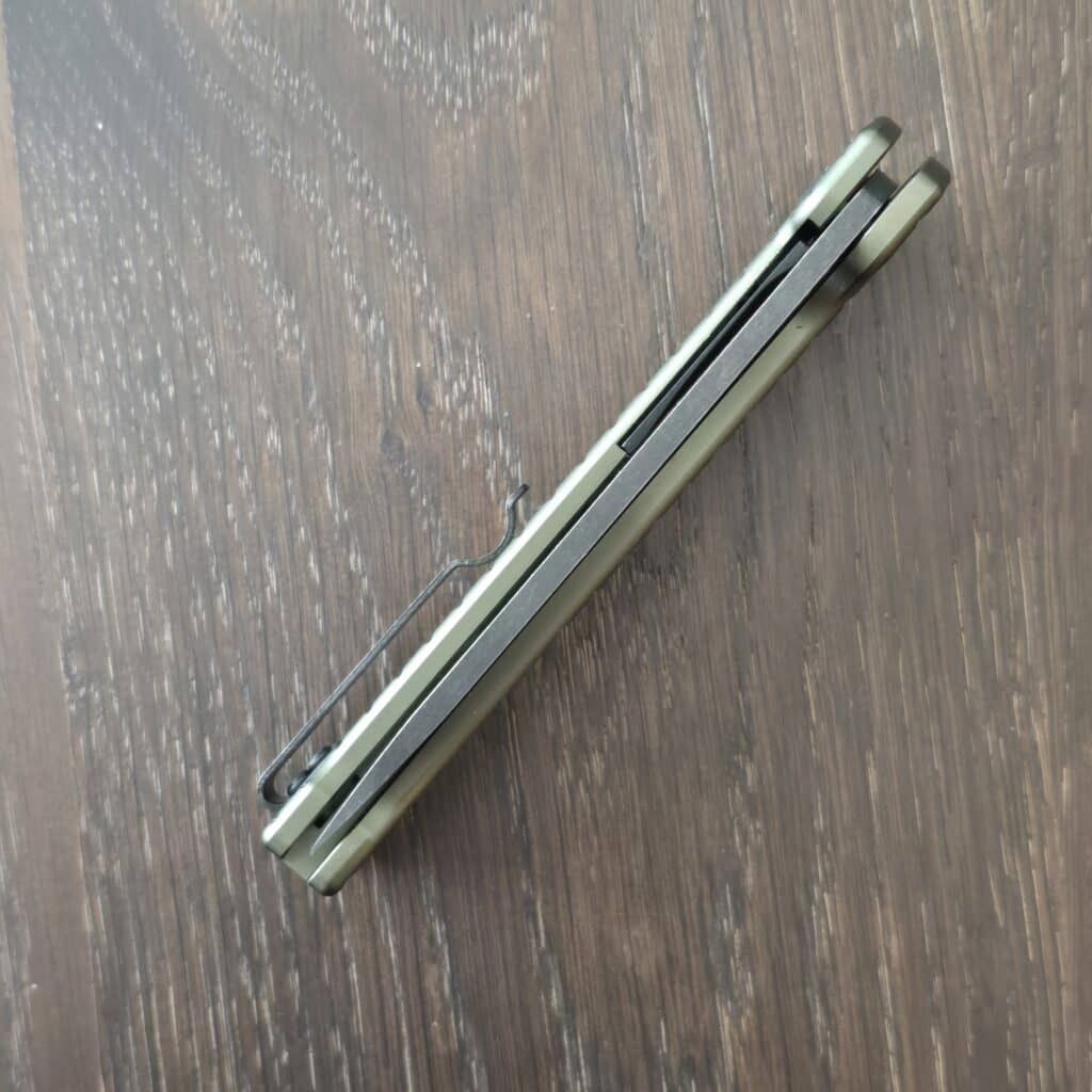 CobraTec Rhino in OD Green Aluminum and D2 CTGRNRHINO knife for sale