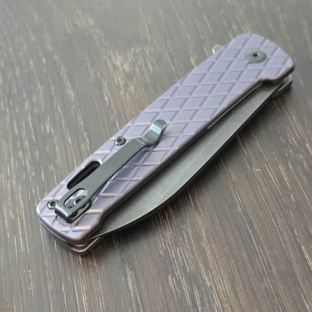 CobraTec Gator in Grey Aluminum and D2 CTGRYGATOR knife for sale