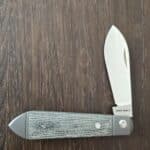 Low Drag Jack - Black Canvas Micarta knife for sale
