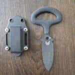 Benchmade 175BKSN CBK Tactical Dagger Knife (USA) With Sheath in 440 C, USED knife for sale
