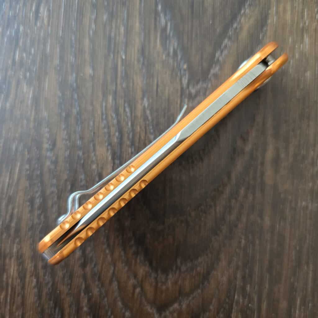 Buck USA 722 in Orange Aluminum and 420HC Spitfire Lockback 7453 – gallery image 3