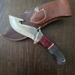 Junglee Classic Hunter K02114 in 440A, G10 and Wood w/ Leather Sheath