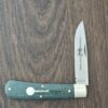 great eastern cutlery #745125 green burlap micarta