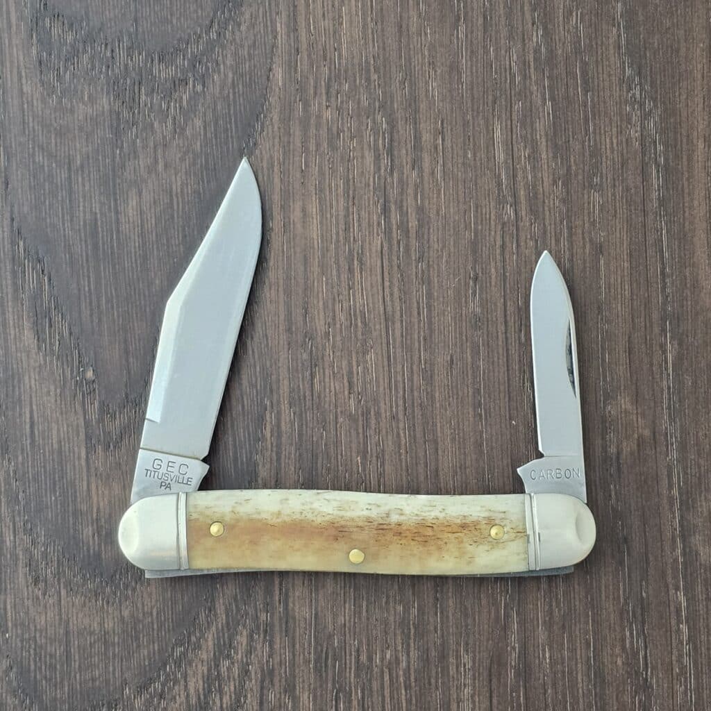 Great Eastern Cutlery #661225 Smooth Appaloosa Bone Satin knife for sale