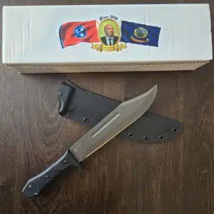 Sterling F Buster Cutlery Company USA 25-065 Walkabout Bowie by Fight'n Rooster Tops 60 of 100 knife for sale