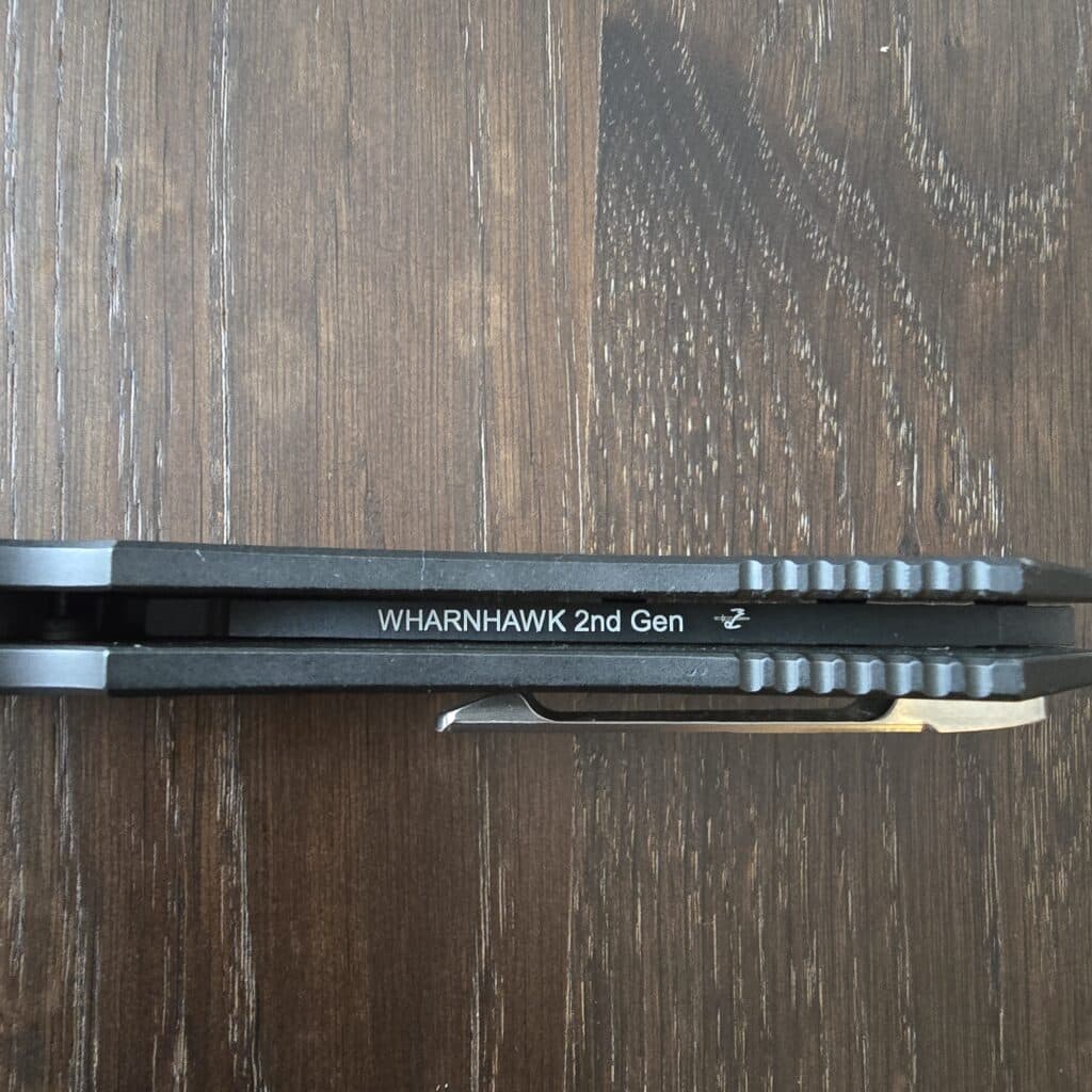 R. W. Custom Knives Warhawk 2nd Gen. in Nitro-V and Black Aluminum – gallery image 3