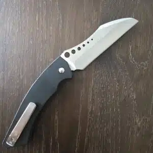 R. W. Custom Knives Warhawk 2nd Gen. in Nitro-V and Black Aluminum knife for sale