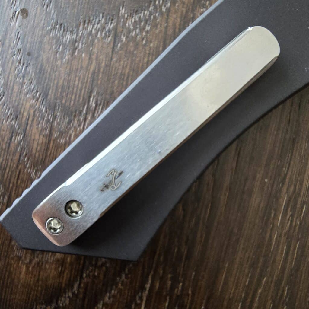 R. W. Custom Knives "Hawkbill" in Black Aluminum and Nitro-V – gallery image 3