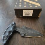 Stroup Knives Push Dager in SD1 and Black G10
