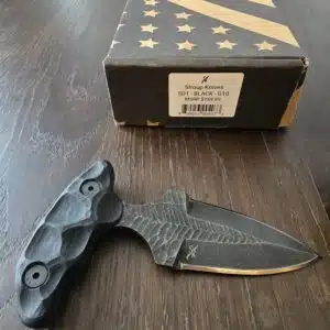 Stroup Knives Push Dager in SD1 and Black G10 knife for sale