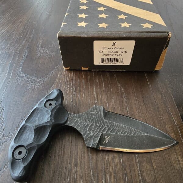 Stroup Knives Push Dager in SD1 and Black G10 – gallery image 1