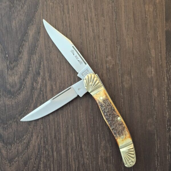 Boker Double Tree Germany 2 Blade Trapper in Stag 302 – gallery image 1