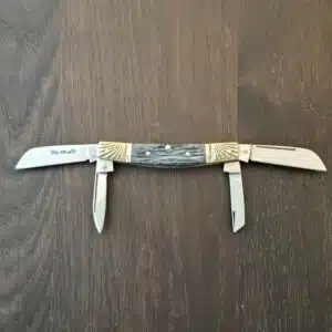 Boker Double Tree Germany 4 Blade Congress in Blue Bone 590 knife for sale