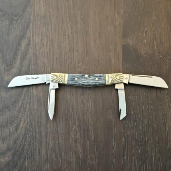 Boker Double Tree Germany 4 Blade Congress in Blue Bone 590 – gallery image 1