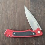 Case USA No. 25881 Red Anodized Aluminum W/ Black G-10 inlay (Marilla S35VN)