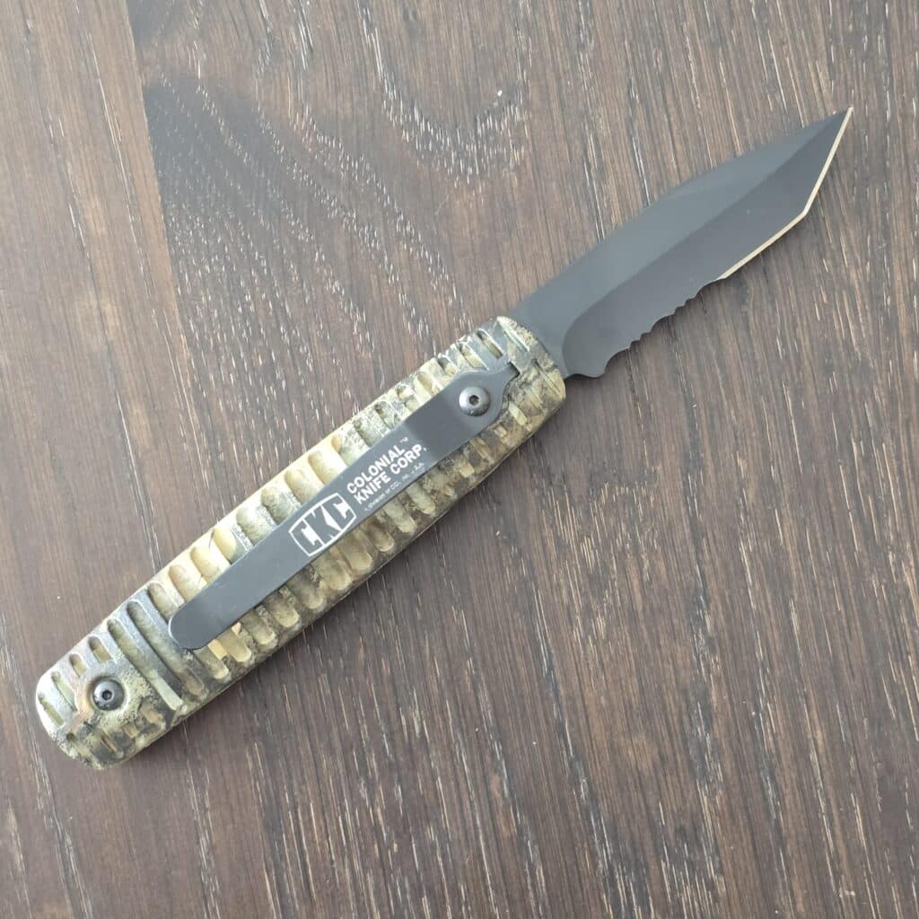 CKC Colonial Knife Company USA Blackie Collins Ranger in Camo Polymer and Stainless Steel COL116 knife for sale