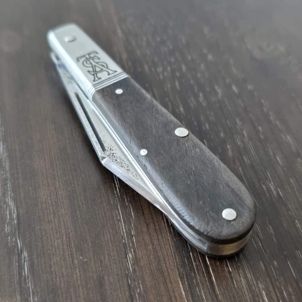 K'Roo Custom Vintage "Obediah" Barlow TSA Brand in African Zebra Wood and N690 Created 12/2025 by W. O'Kelly – gallery image 4