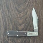 K'Roo Custom Vintage "Obediah" Barlow TSA Brand in African Zebra Wood and N690 Created 12/2025 by W. O'Kelly knife for sale