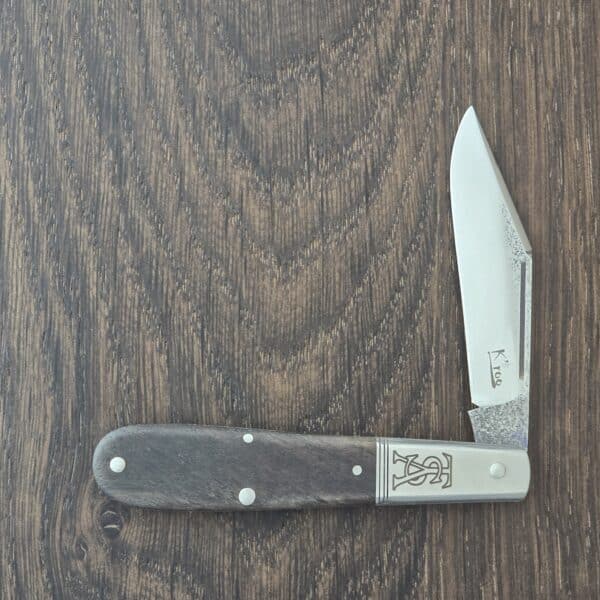 K'Roo Custom Vintage "Obediah" Barlow TSA Brand in African Zebra Wood and N690 Created 12/2025 by W. O'Kelly – gallery image 1