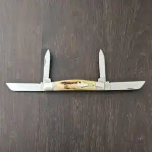 Northwoods Knives 4 Blade Congress Stag Folding Knife NWK32S with Arrowhead Shield Gladstone Mich. USA knife for sale