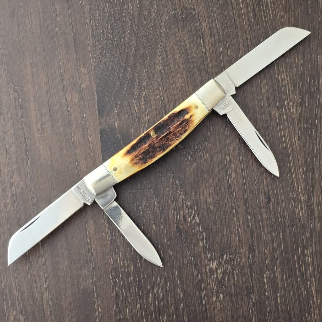 Northwoods Knives 4 Blade Congress in Stag NWK32S with Arrowhead Shield Gladstone Mich. USA – gallery image 2