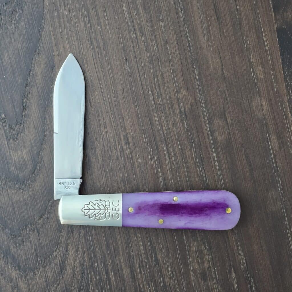 Great Eastern Cutlery #862125 SS Smooth Purple Camel Bone – gallery image 4