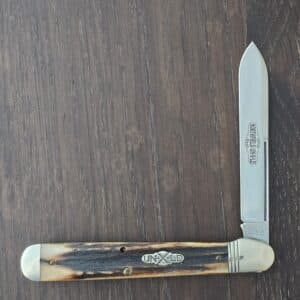 Great Eastern Cutlery #852111Stag Ben Hogan Spear Point in 1095 Carbon Steel knife for sale