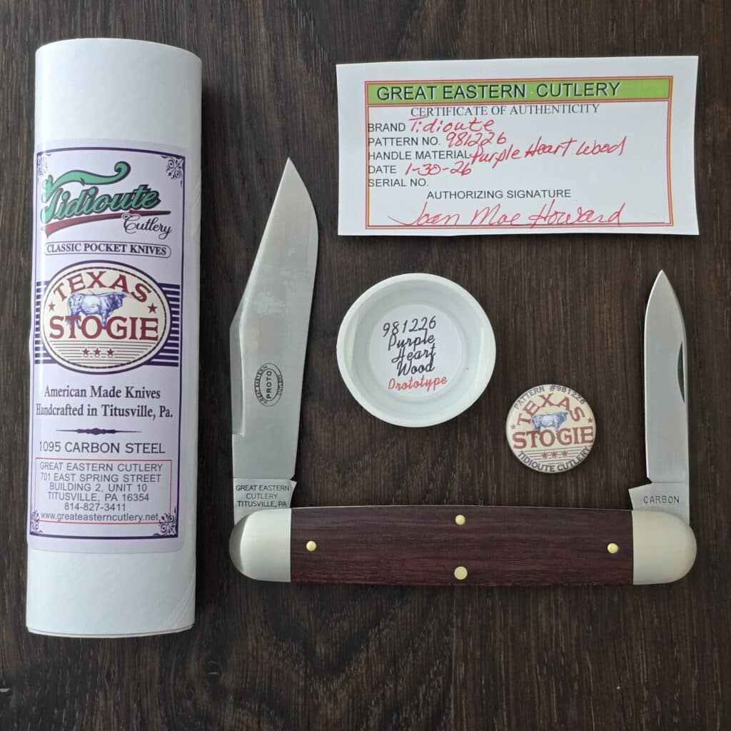 Great Eastern Cutlery #981226 Purple Heartwood PROTOTYPE – gallery image 2