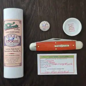 Great Eastern Cutlery #981226 Ember Orange Micarta PROTOTYPE knife for sale
