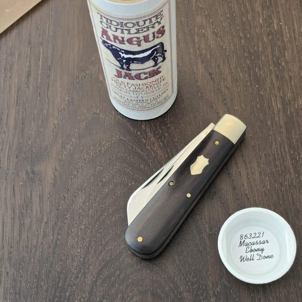 Great Eastern Cutlery #863221 Angus Jack Macassar Ebony Well Done – gallery image 4