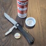 Great Eastern Cutlery #715222 Black Linen Micarta Used (no etch, see pictures) knife for sale