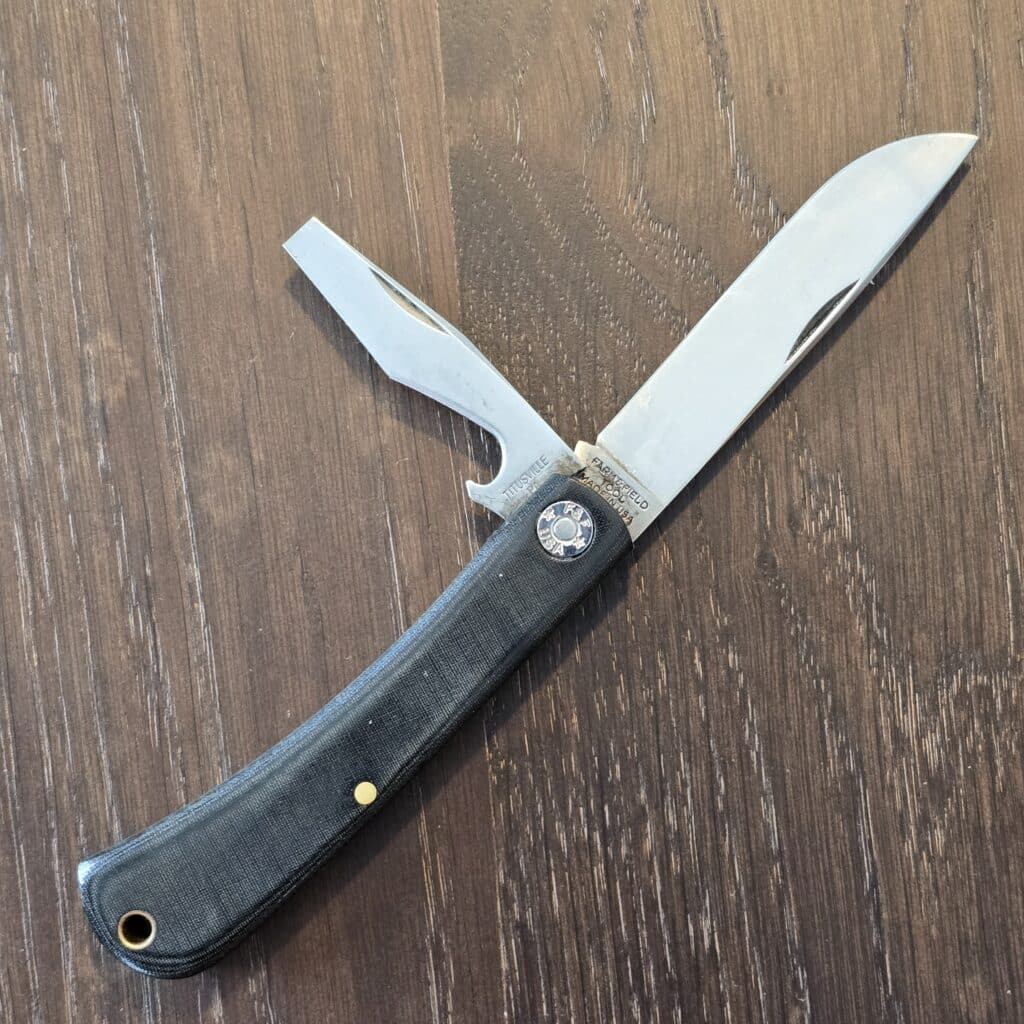 Great Eastern Cutlery #715222 Black Linen Micarta Used (no etch, see pictures) – gallery image 2
