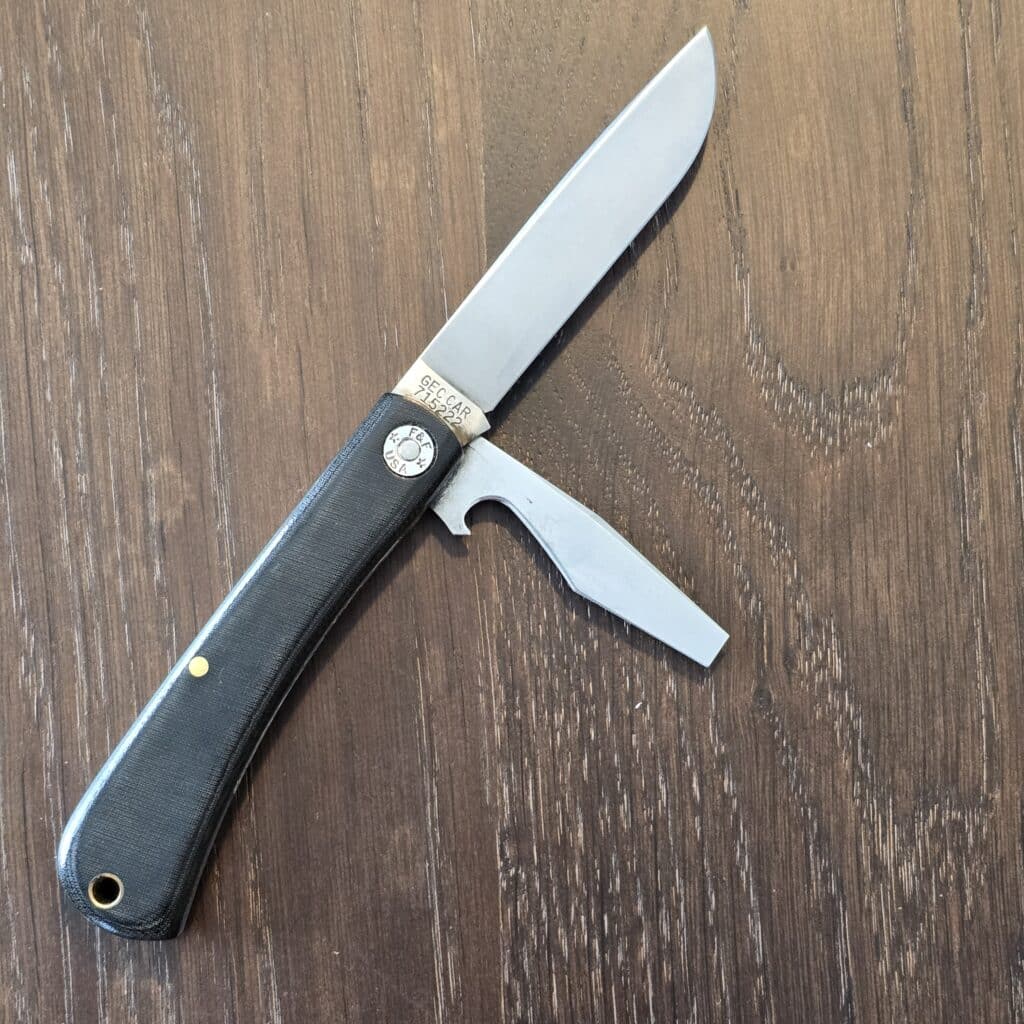 Great Eastern Cutlery #715222 Black Linen Micarta Used (no etch, see pictures) – gallery image 3