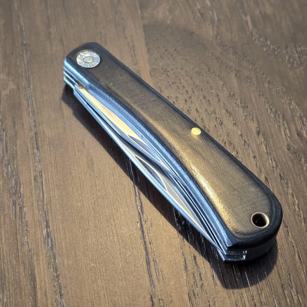 Great Eastern Cutlery #715222 Black Linen Micarta Used (no etch, see pictures) – gallery image 5