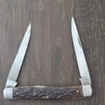Remington USA Vintage R4593 Muskrat in Brown Jigged Bone knife for sale