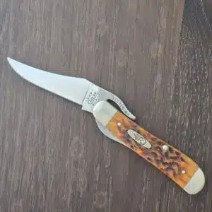 Case SS USA Ruslock # 61953L Amber Bone (used) knife for sale