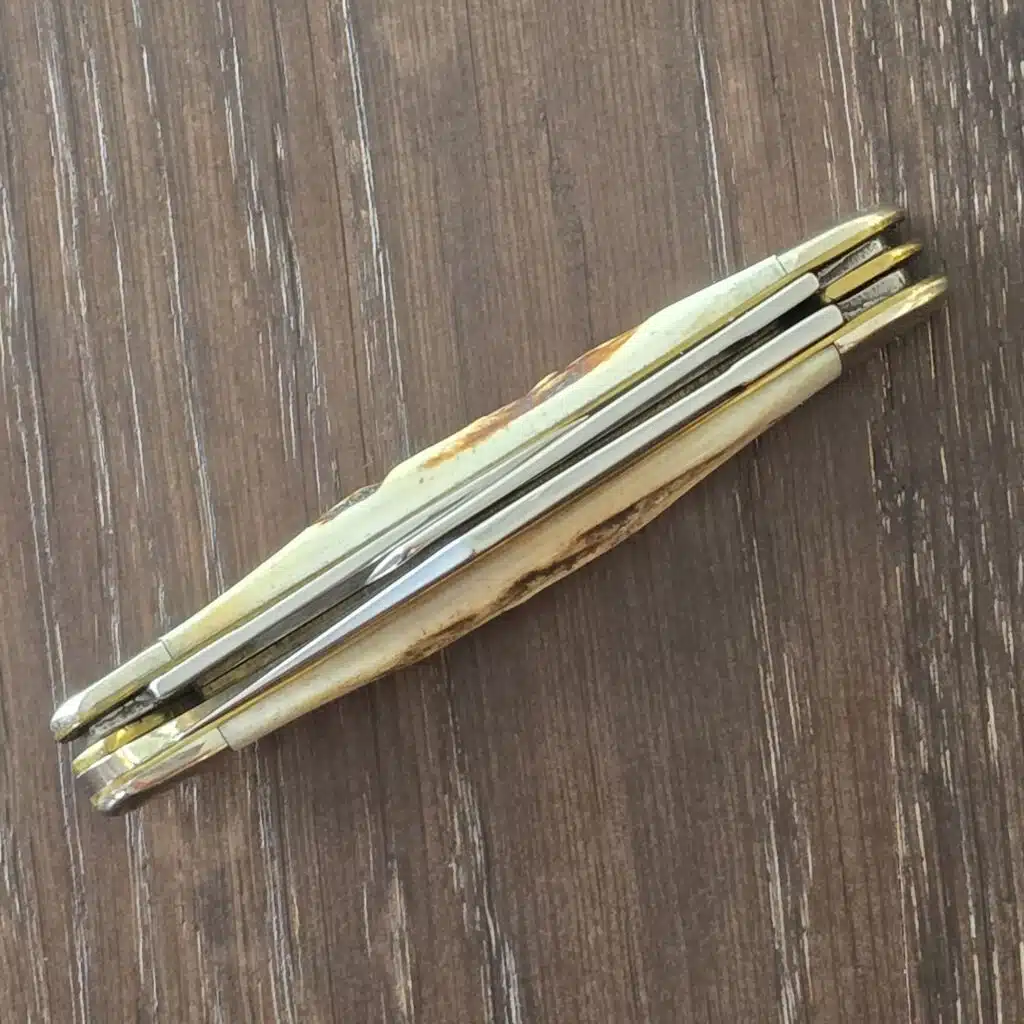 Case SS USA Vintage Stag Mini Stockman #53087 knife for sale