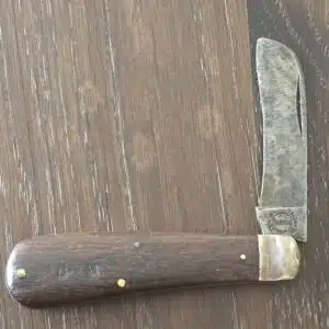 Remington USA Vintage R708 Hawkbill Pruner in /Cocobolo with Pinched Bolster knife for sale