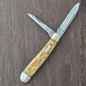 Remington USA Vintage Dogleg Jack Blond Rogers Bone R673 knife for sale