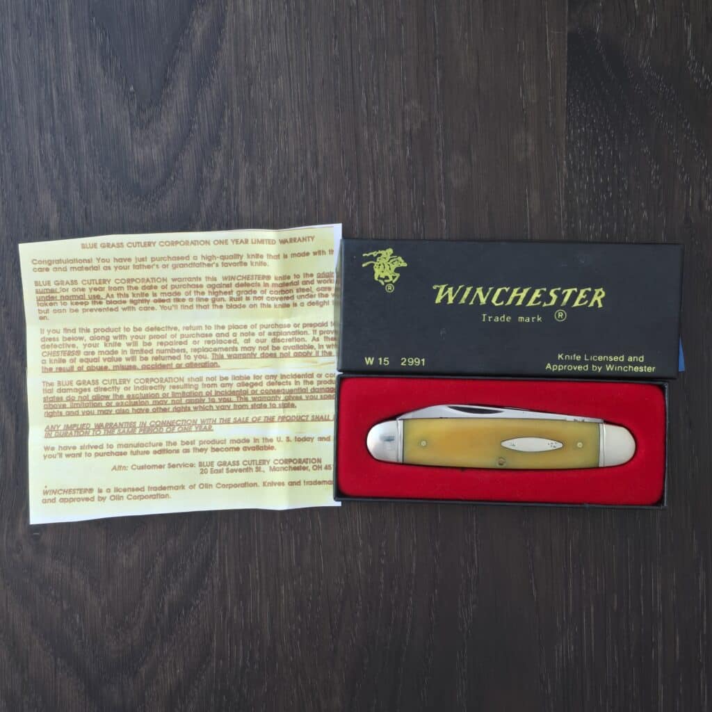 Winchester W15-2991 Equal End Moose Yellow Smooth Bone with Original Box 1988 – gallery image 2