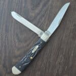 Case USA 6254 SS Trapper in Black Jigged Synthetic No. 18221