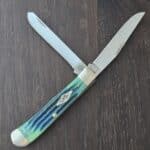 Case USA 6254 SS Trapper in Kentucky Blue Grass Bone No. 13342 knife for sale