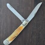 Case USA 6254 CV Trapper in Amber Bone No. 58171 knife for sale