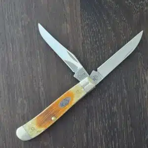 Case USA 6207W SS Mini Trapper in Antique Bone No. 31735 knife for sale