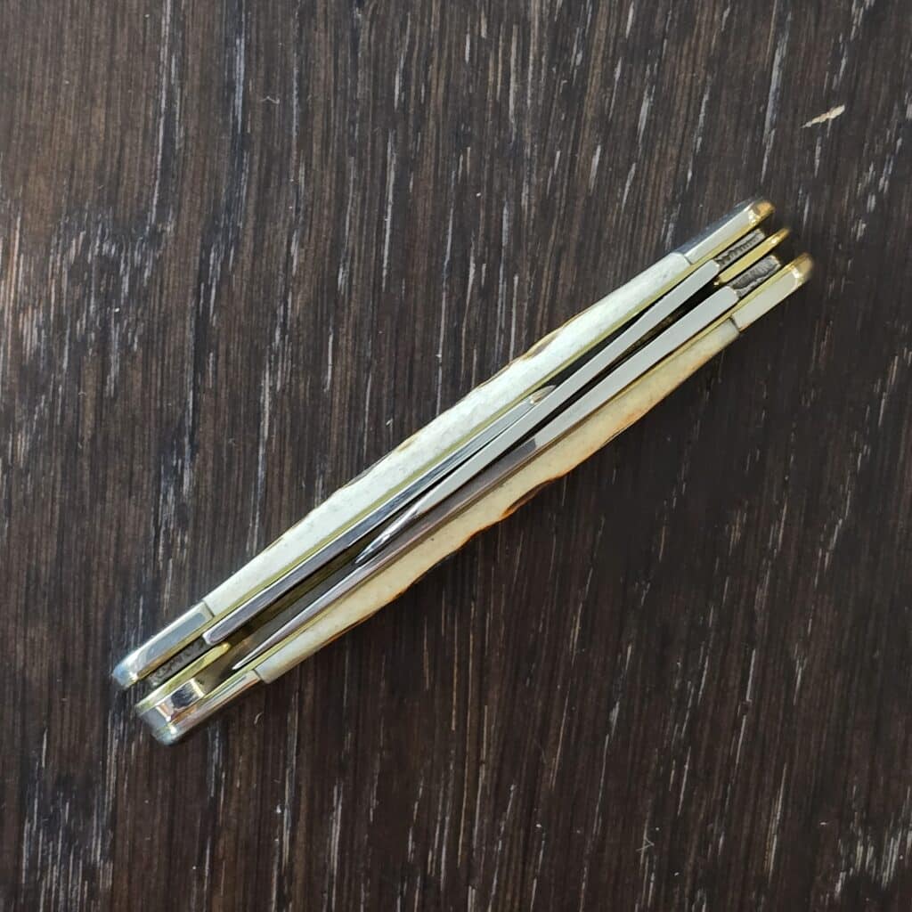 Case USA 6318 SS Stockman in Amber Bone No. 00042 knife for sale
