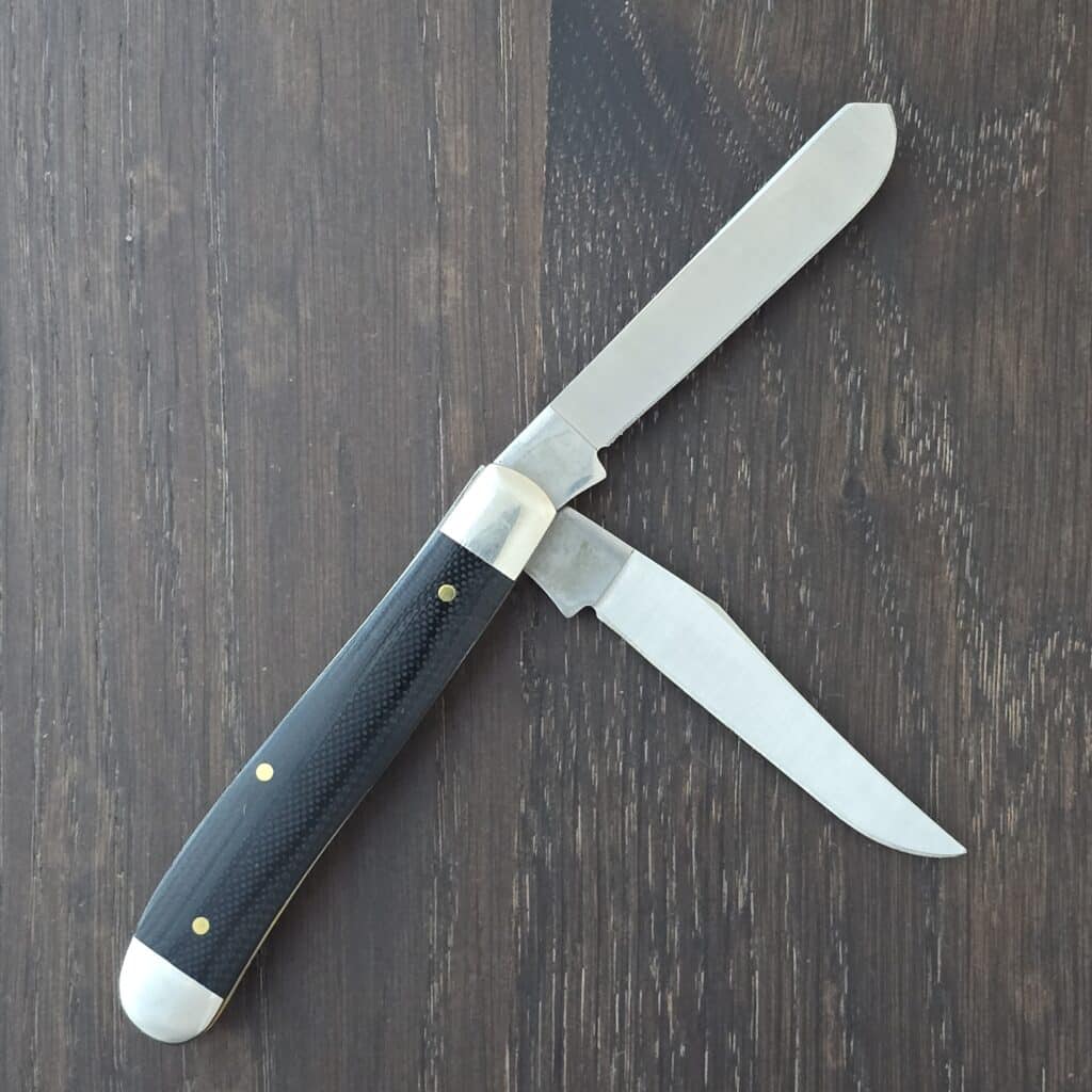 Case USA 10207 SS Mini Trapper in Black Micarta No. 06233 – gallery image 2