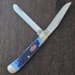 Case USA 6254 SS Trapper, Navy Blue Jigged Bone No. 07051