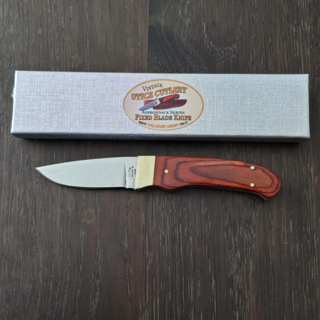 Vintage Utica Cutlery Adiirondack Series Fixed Blade Knife (please note age patina) – gallery image 2
